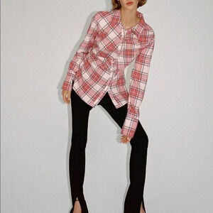 - Zara DECONSTRUCTED CHECK SHIRT